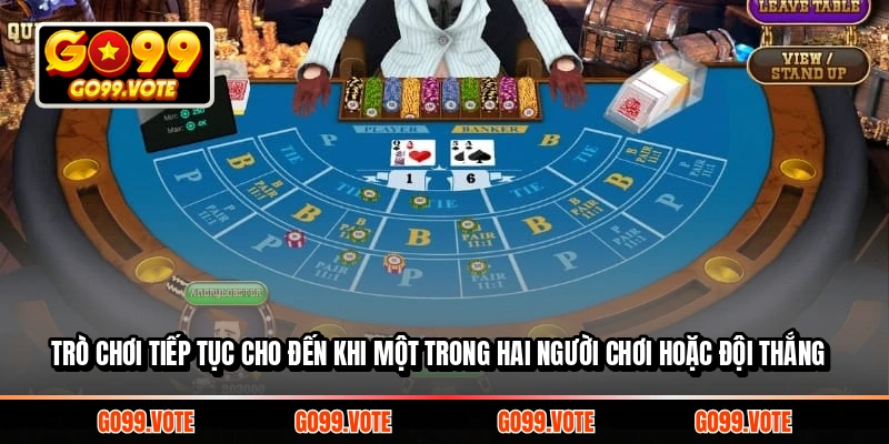 Trò chơi tiếp tục cho đến khi một trong hai người chơi hoặc đội thắng